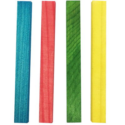 Set di 4 legnetti naturali per roditori, dimensioni 1 × 9 × 0,5 cm, per rosicchiamento e controllo dentale