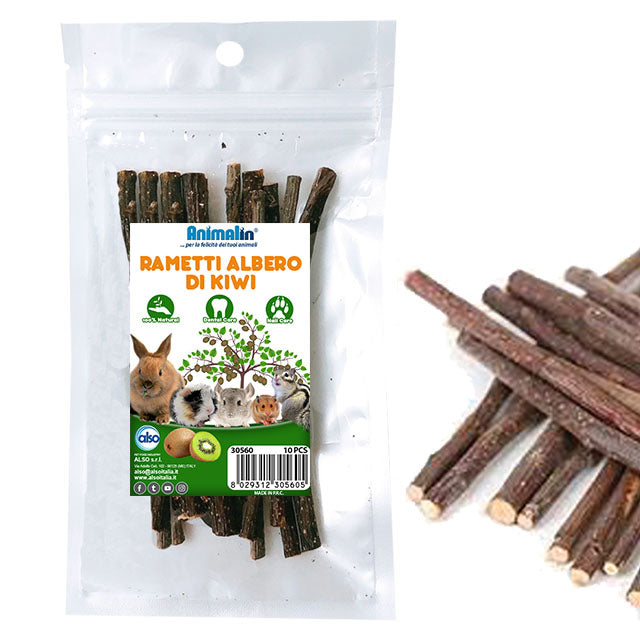 Rametti albero di kiwi per roditori, 10 pz, diametro 5-8 mm, lunghezza 13 cm