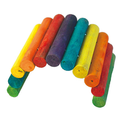 Riparo in legno multicolor per rettili e piccoli animali, dimensioni 18 x 10 cm