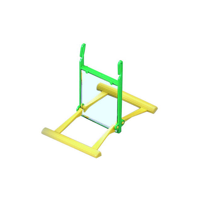 Altalena con specchio in plastica colorata per uccellini, gioco da gabbia