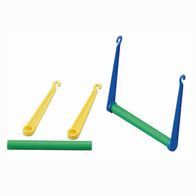 Altalena combi colori in plastica resistente per uccellini con design componibile