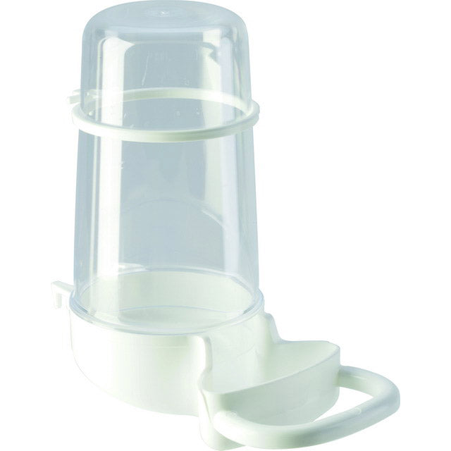 Sifone big beverino a mangiatoia 400cc con posatoio e aggancio esterno per uccelli