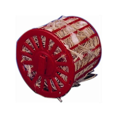 Portajuta con fibra mix juta e sisal per uccelli da gabbia, 7,5 x 7,5 cm