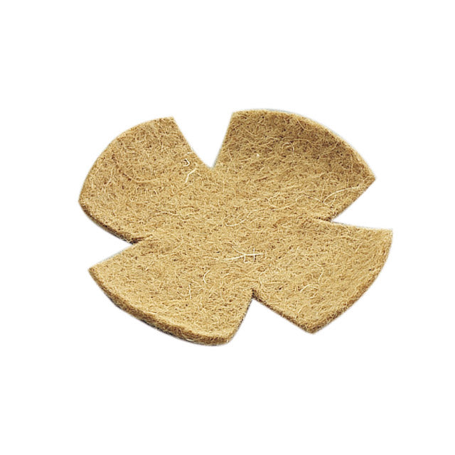 Fondello in juta naturale per nidi uccelli, diametro 10 cm, base isolante per cova