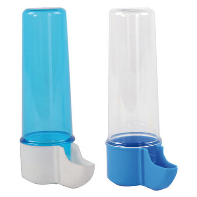 Beverino trasparente 110 ml per uccelli e piccoli animali, bottiglia erogatrice in plastica resistente