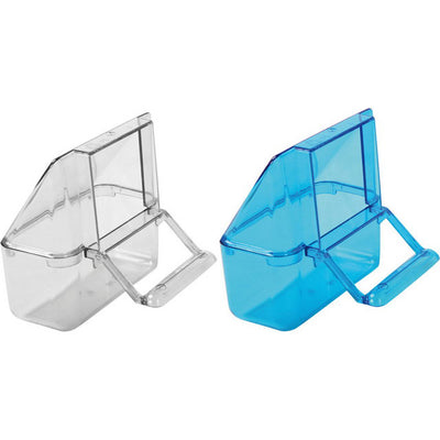 Mangiatoia Sprint trasparente per uccelli e roditori in plastica resistente