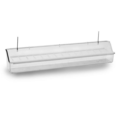 Mangiatoia per roditori e uccelli in materiale resistente, dimensioni 30 x 6 x 7 cm