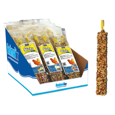 Sticks bastoncino per canarini con peperoni e carote, 85 g, con gancio di sospensione