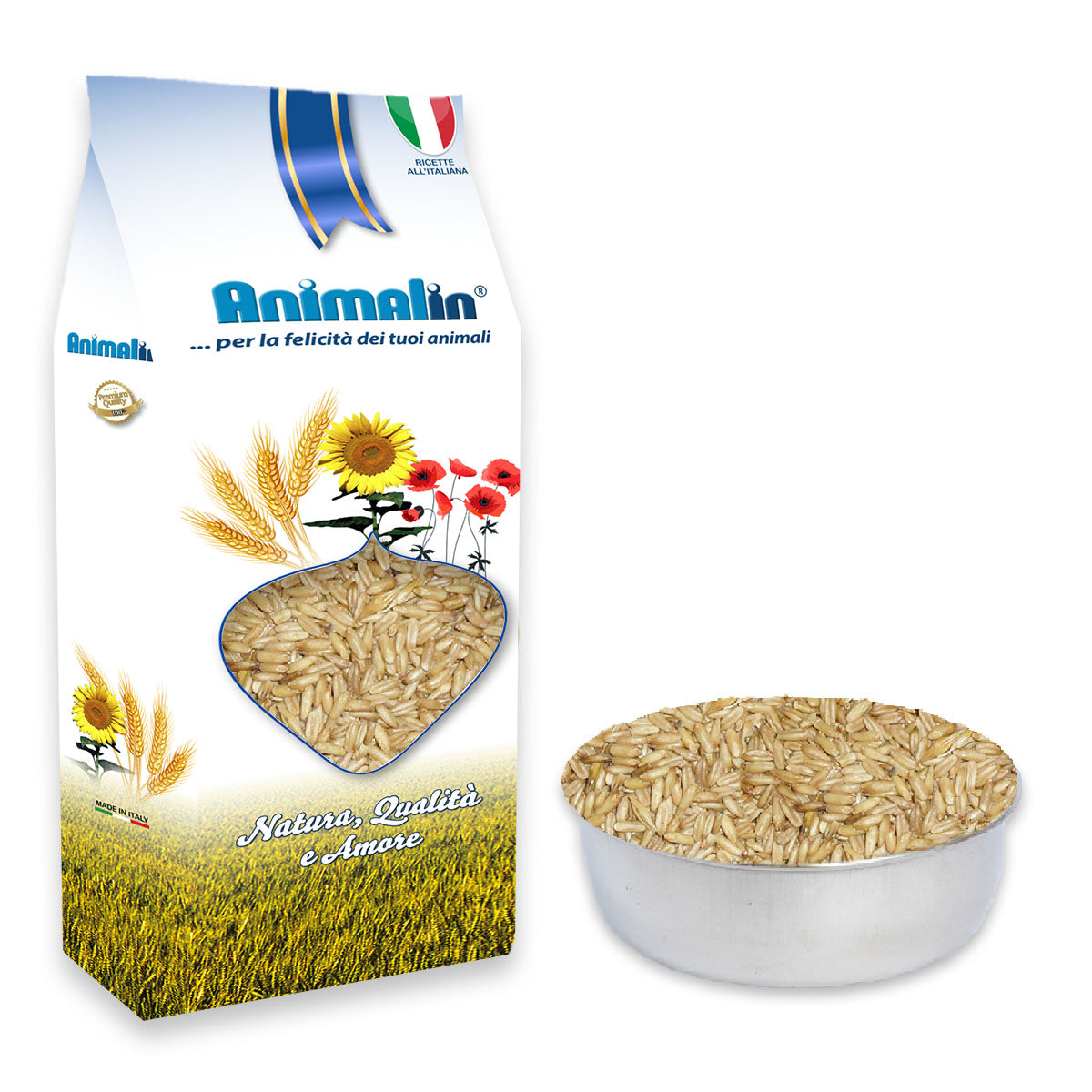 Seme di avena decorticata per uccelli, scagliola canadese ventilata pulita e selezionata