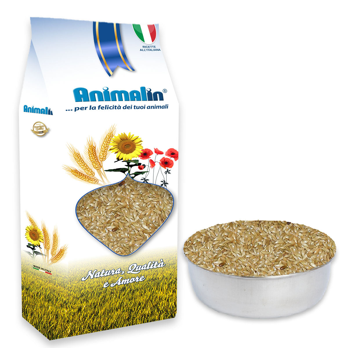 Seme di scagliola ventilato canadese per uccelli, alimento naturale vegetale pulito aerodinamicamente