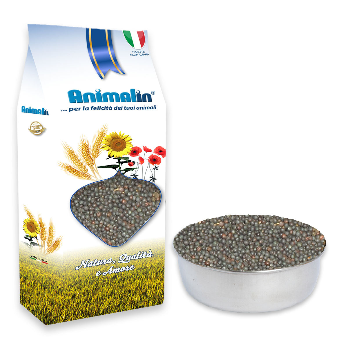 Seme di ravizzone pulito e selezionato per uccelli, 800 g in atmosfera protettiva