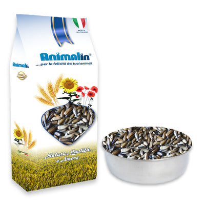 Seme di girasole nero micro per uccelli granivori, 500 g in atmosfera protettiva