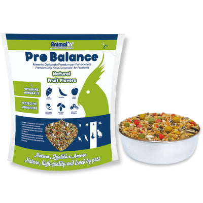 Mix Parrocchetti ProBalance, alimento completo in semi e estrusi alla frutta da 850 g