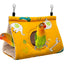 Amaca per uccelli in cotone e peluche, 17x10x11 cm, con ganci per gabbia