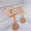 GIOCO BIRD PALESTRINA CON PALLINE IN RATTAN CM 13X14