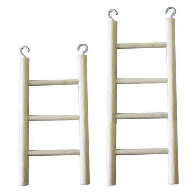 Gioco scaletta in legno per uccelli, accessorio naturale per arrampicata in gabbia