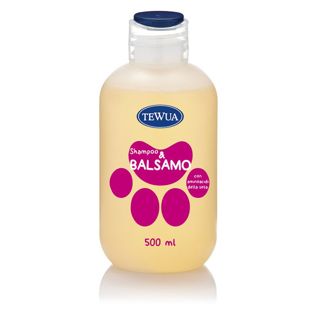 Shampoo e Balsamo Eko per Cani 500 ml, formula delicata per mantello morbido e lucido