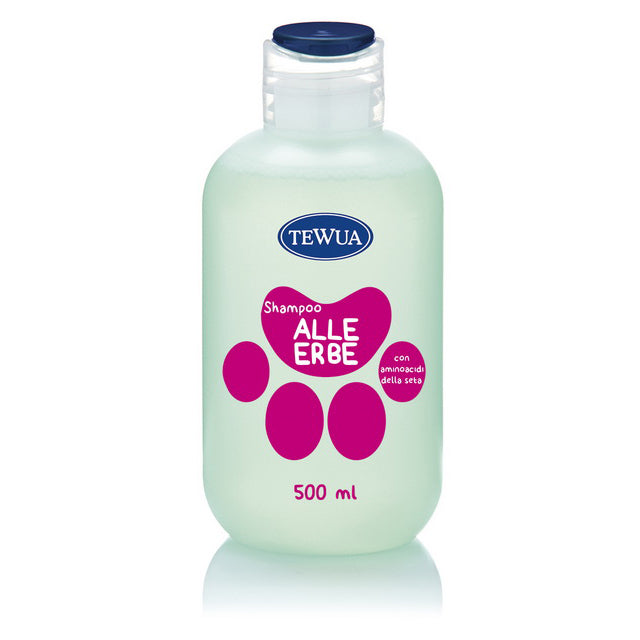 Shampoo rinfrescante per cani e gatti con erbe naturali, flacone da 500 ml
