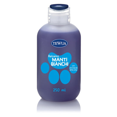 Balsamo ravvivante manti bianchi per cani, flacone 250 ml con estratti vegetali