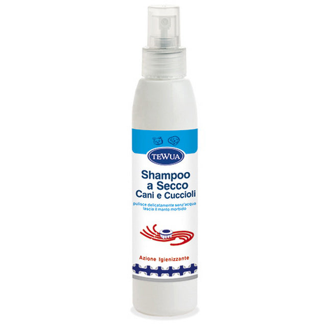 Shampoo a secco spray per cani e cuccioli senza gas, flacone da 500 ml con Tea Tree Oil