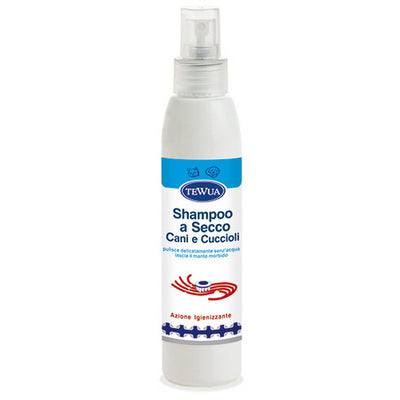 Shampoo a secco spray per cani e cuccioli senza gas, flacone da 500 ml con Tea Tree Oil