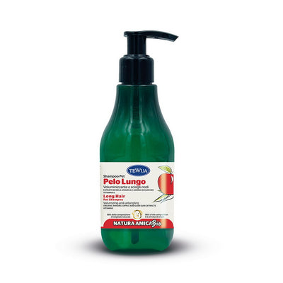 Shampoo Pelo Lungo Mela Verde Natura Bio per cani e gatti con estratto di Mela Annurca e gomma di Guar