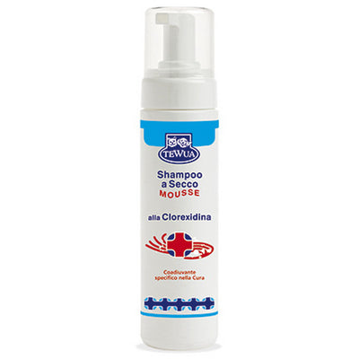 Shampoo mousse clorexidina 200 ml per trattamenti igienizzanti delicati cani gatti