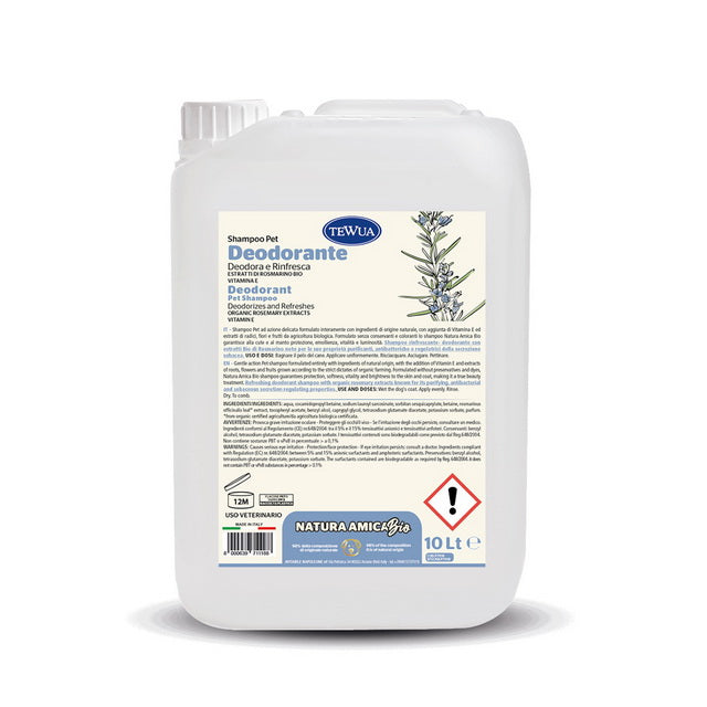 SHAMPOO DEODORANTE ROSMARINO E MENTA TONICA BIO