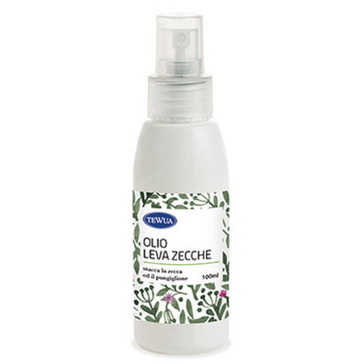 Olio levazecche per cani e gatti, flacone da 100 ml con estratto di tea tree per rimozione zecche