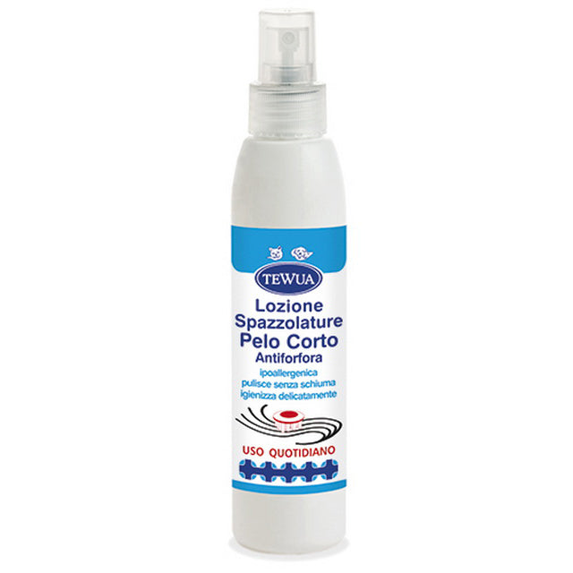 Lozione spazzolature pelo corto antiforfora per cani e gatti, flacone 250 ml