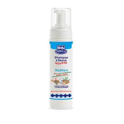 Shampoo Mousse per Roditori 200 ml con Aloe e Tea-Tree Oil