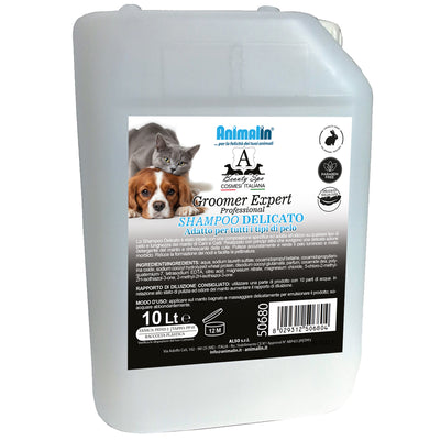 Shampoo professional delicato per cani e gatti tanica 10 litri, formula concentrata