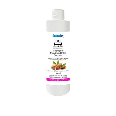 Shampoo per cuccioli Beauty Spa Animalin con mandorla dolce e glicerina, flacone delicato