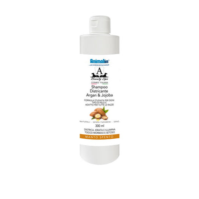 Shampoo districante per cani Beauty Spa con olio di jojoba e argan, flacone da 300 ml