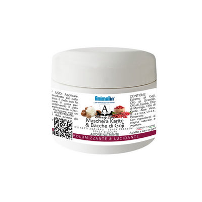 Maschera volumizzante per cani Beauty Spa con karitè e bacche di goji, trattamento nutriente e illuminante