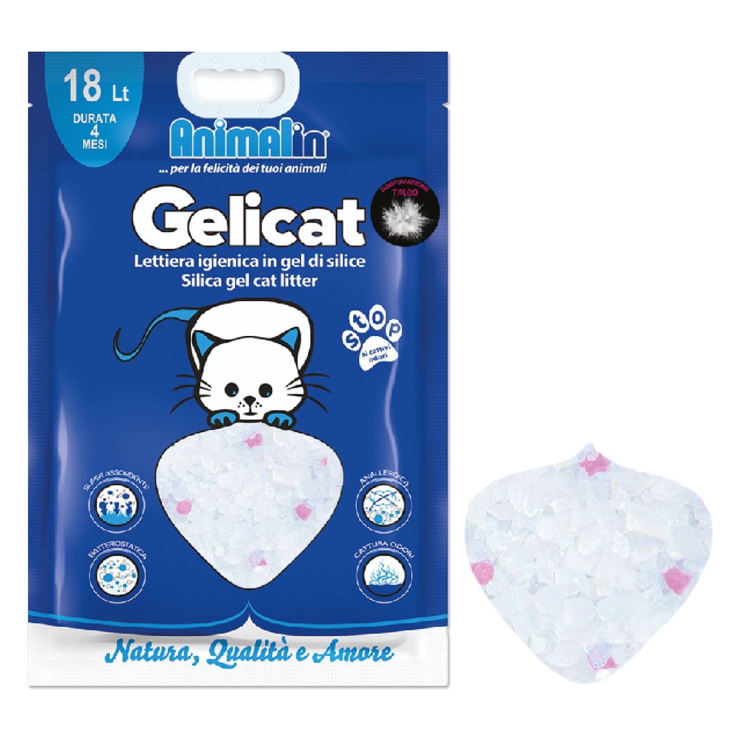 LETTIERA PER GATTI SILICIO GELICAT TALCO