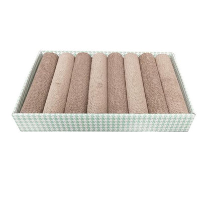Tiragraffi in cartone onde con catnip per gatti, 48 x 29 x 9 cm