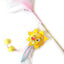 GIOCO CAT CANNA EMOTICON CON PIUME + CATNIP MIX COLOR CM 55