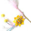 GIOCO CAT CANNA EMOTICON CON PIUME + CATNIP MIX COLOR CM 55