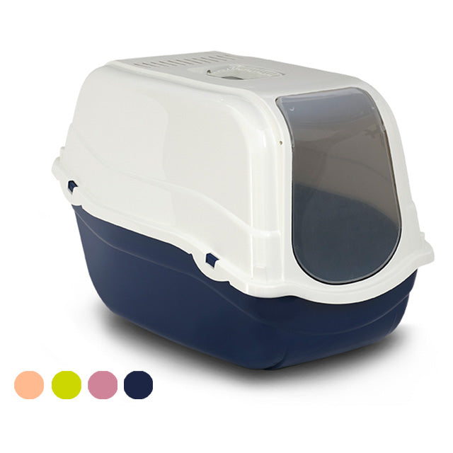 Toilette Romeo Large per gatti chiusa con filtro carbone, dimensioni 57x39x41 cm
