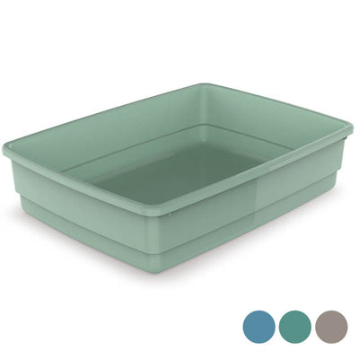 Lettiera jumbo senza cornice per gatti grandi, 53x38x12,5 cm, capacità 22 litri, plastica resistente