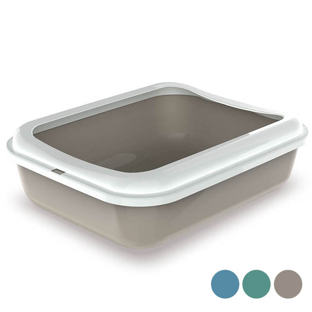 Lettiera con cornice Big per gatti di grande taglia, 50 x 40 x 14,5 cm, con bordi anti-sporco