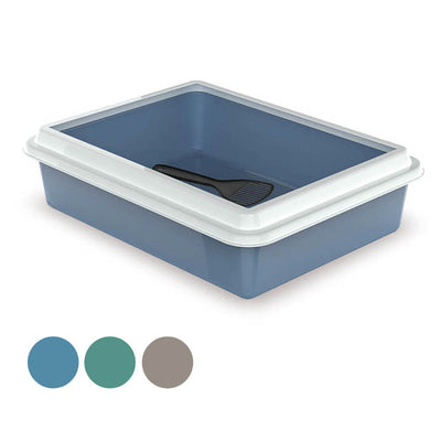 Lettiera con cornice Max e paletta per gatti, 43,5 x 34 x 11 cm, capacità 9 litri