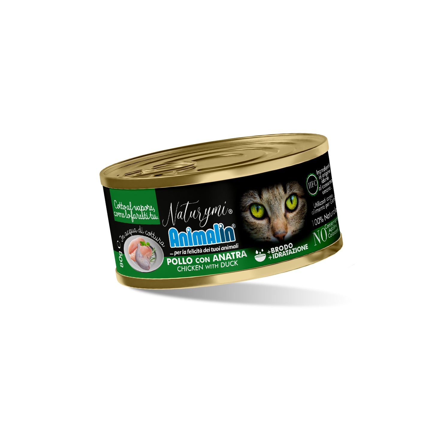 NATURYMI HFC POLLO CON ANATRA IN ACQUA DI COTTURA 80 GR