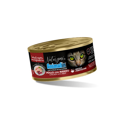 NATURYMI HFC POLLO CON MANZO IN ACQUA DI COTTURA 80 GR