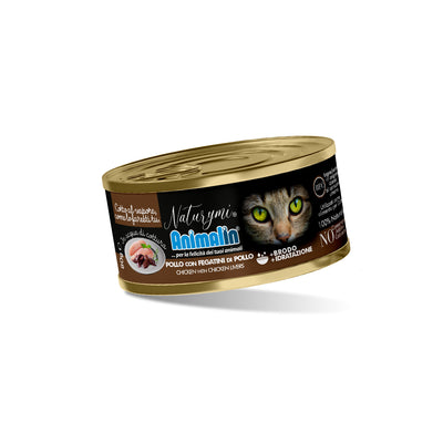 NATURYMI HFC POLLO CON FEGATINI DI POLLO IN ACQUA DI COTTURA 80 GR