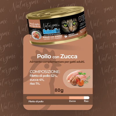 NATURYMI HFC POLLO CON ZUCCA IN ACQUA DI COTTURA 80 GR