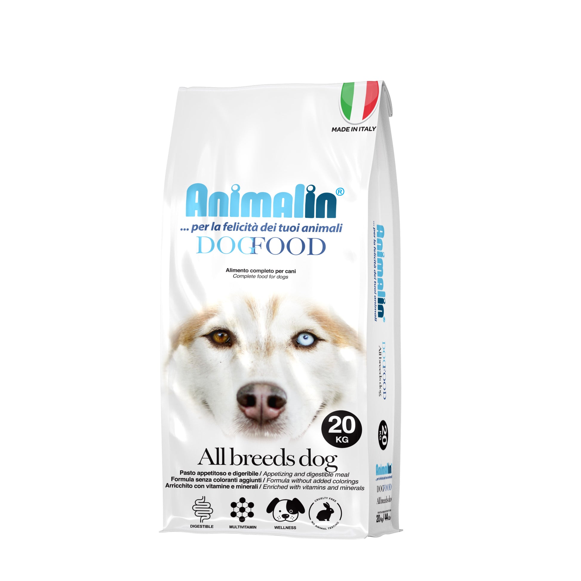 Mangime secco Animalin Dog Food Puppy Pollo per cani cuccioli, sacco da 20 kg con proteine di pollo e calcio per la crescita