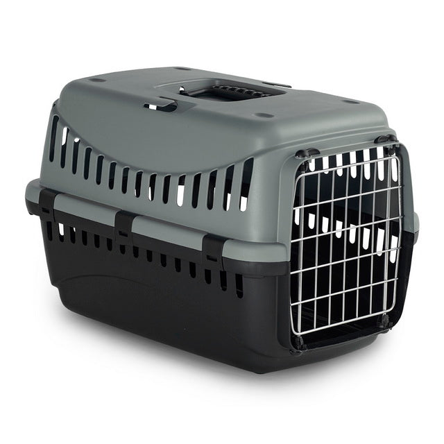 Trasportino Gipsy Eco con porta in metallo green per cani e gatti, design compatto e robusto