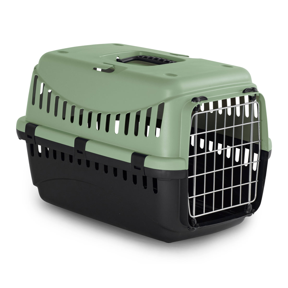 Trasportino per Cani e Gatti Porta in Metallo Salvia